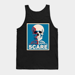 Funny Skeleton Lazy Costume Goth Men Women Funny Halloween Tank Top